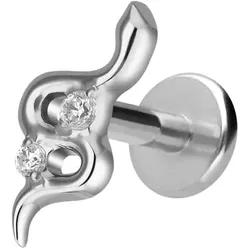 Titan Labret mit Innengewinde SCHLANGE