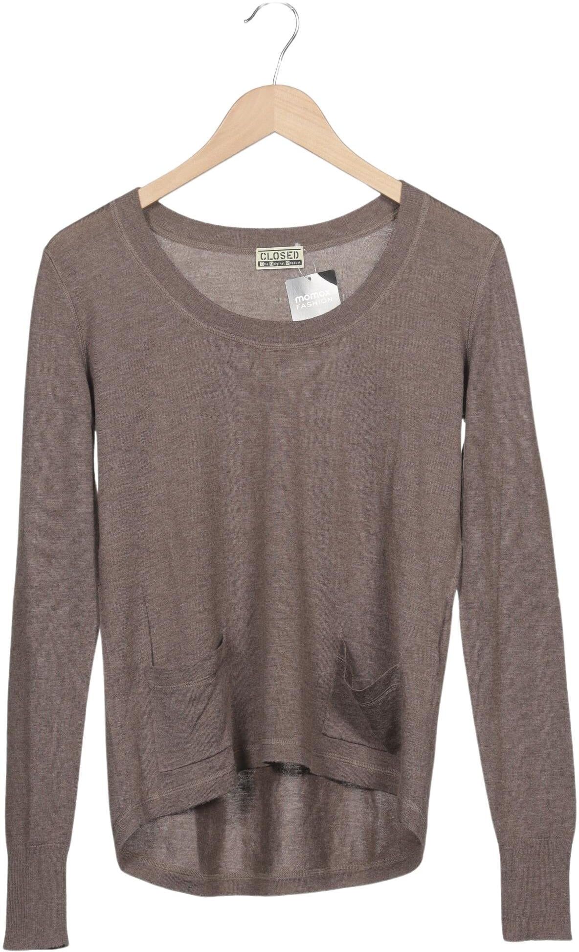 Closed Damen Pullover, Braun, Gr. S, Wolle / Lyocell / Seide - Second Hand