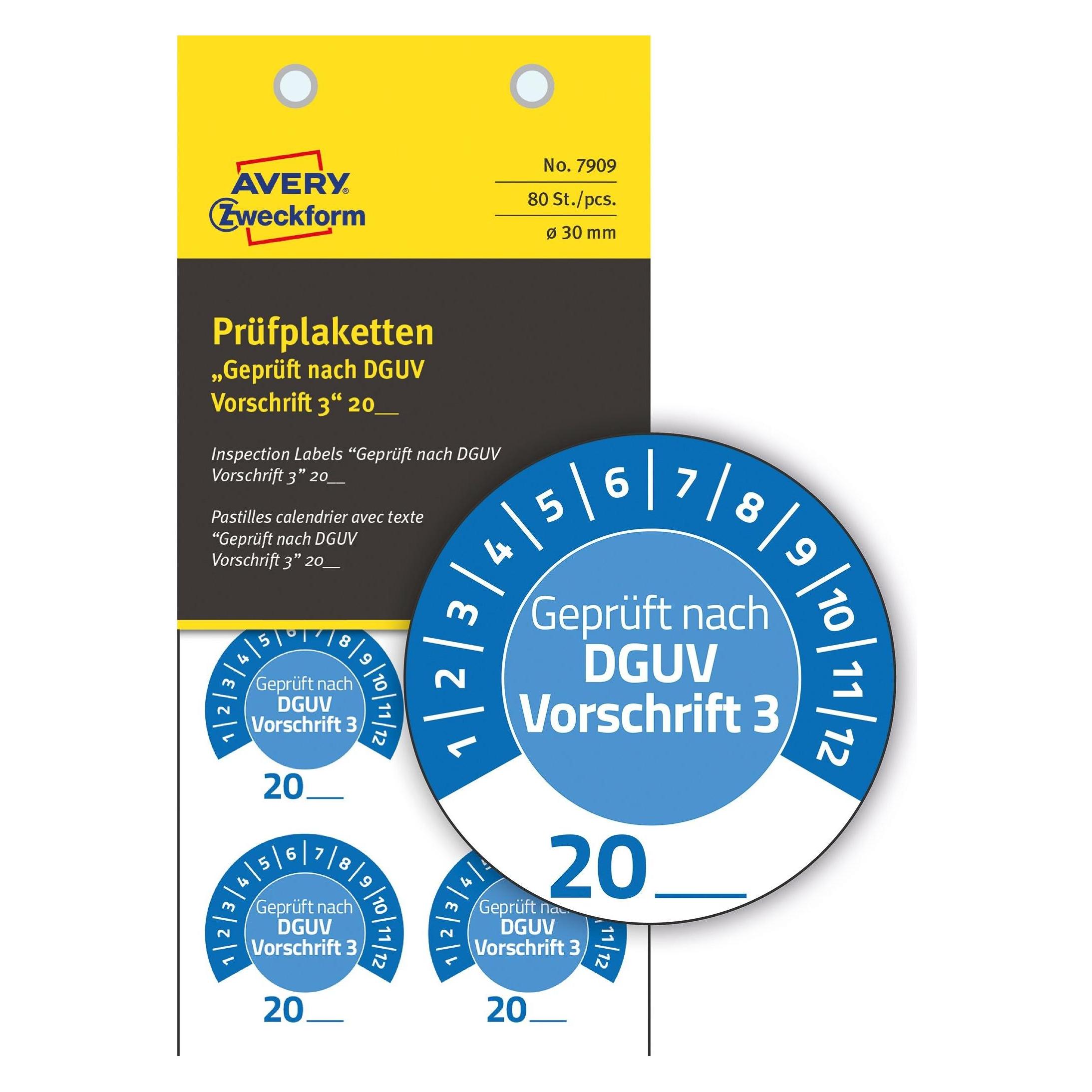 Avery Prüfplaketten (7909)