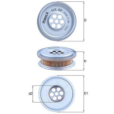Mahle Hydraulikfilter, Lenkung [Hersteller-Nr. HX44] für Puch, Mercedes-Benz