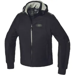 Spidi Hoodie Armor, Textiljacke H2Out - Schwarz - S