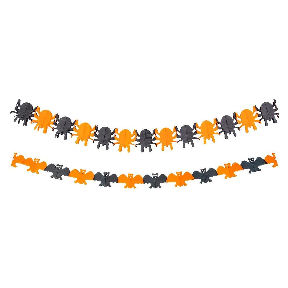 Decoration 747271, black/orange, 3000 mm, paper (62434991)