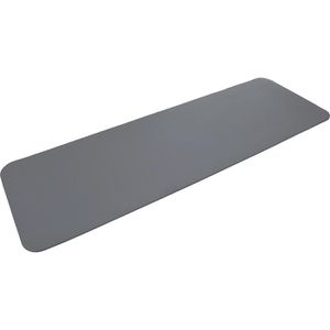Schildkröt-Fitness Yogamatte mit Tragegurt, grau, 1 cm stark, rutschfester Synthetikkautschuk, 185 x 61 cm