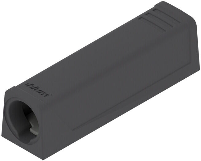 Blum Plaque d'adaptation TIP-ON pour portes droites (20/17 mm) noir terrasse (06154324)