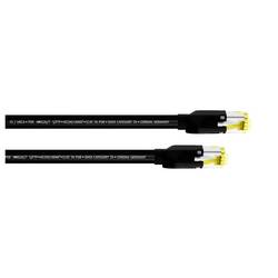 Cordial 15580 RJ45 Patchkabel CAT 7a S/FTP 5.00 m Schwarz PUR-Mantel 1 St.