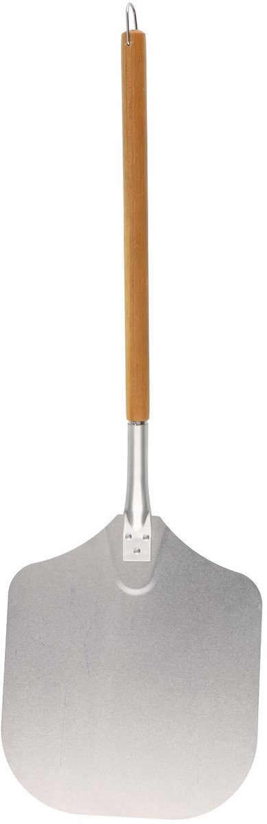 Mustang Pizzaschep van aluminium met acacia houten handvat, 30,5 cm voor BBQ en pizza-oven