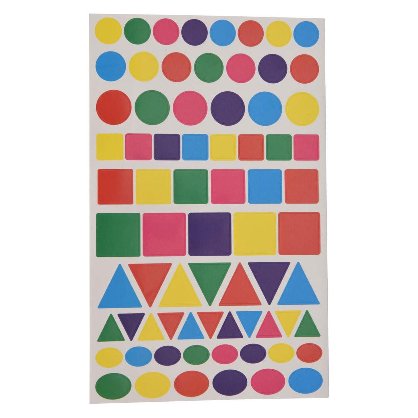 Aufkleber Geometrische Formen, 288 Stück. (288 Sticker) (47465818)