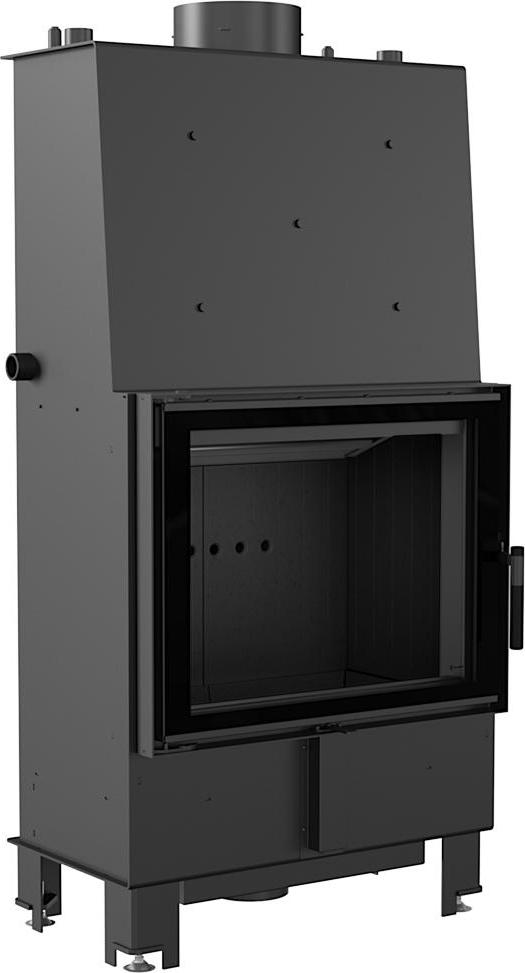 Wasserführender Kamineinsatz KRATKI LUCY 16 kW Ø 200 schwarz Verkleidung