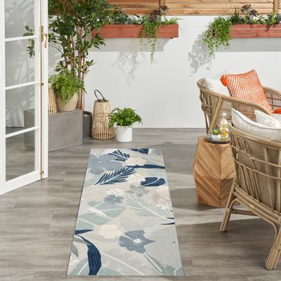 Nourison Suncoast Indoor/Outdoor Floral Area Rug.
