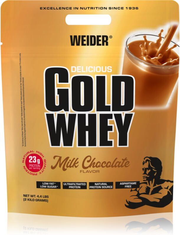Weider Gold Whey Molkenprotein mit Aminosäuren Geschmack MIlk Chocolate 2000 g