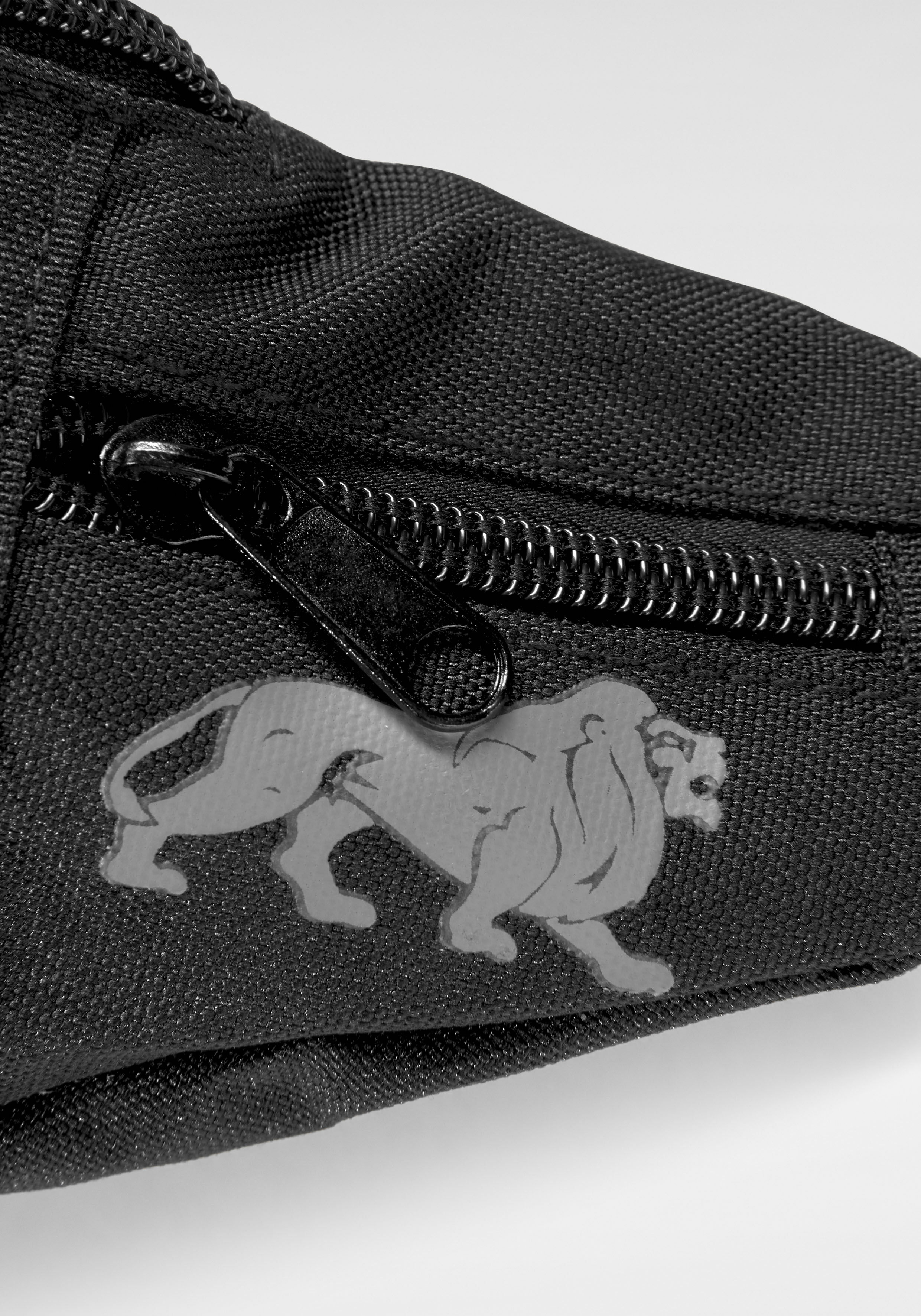 Gürteltasche LONSDALE "HIP", Damen, Gr. B/H/T: 20cm x 11cm x 7cm, schwarz, Canvas, Polyester, unifarben, Taschen Gürteltasche, mit fünf Reissverschlusstaschen, pflegeleichte Qualität schwarz B/H/T: 20cm x 11cm x 7cm