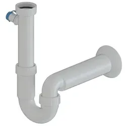 Spülbecken Siphon MULTI 6/4" x 50 mm mit Wasserhahn weiß DREZSIFON6450ODB