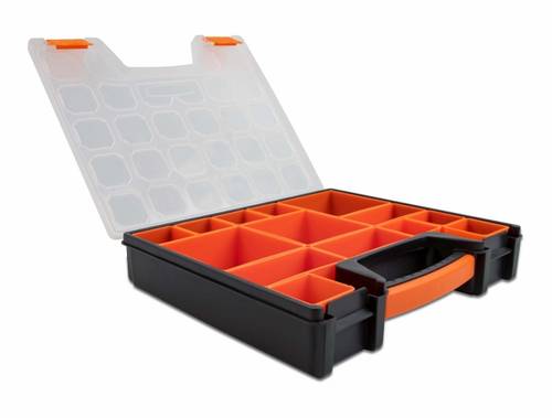 Delock Universal 18420 Sortimentsbox (B x H x T) 272 x 60 x 312mm Anzahl Fächer: 14 wiederverschließbar, wasserdicht, variable