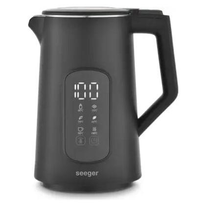 Seeger Cyfrowy czajnik elektryczny Digital Kettle 1,7L SGR1100BK Black (1.70 l) (SGR1100BK)