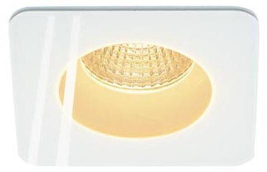 SLV 114451 PATTA-F vierkante inbouwspots voor plafond, matwit, 38°, 3000K, inclusief driver