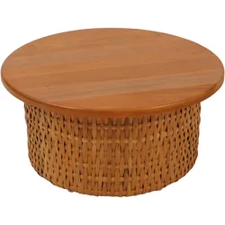 COUCHTISCH rund Braun