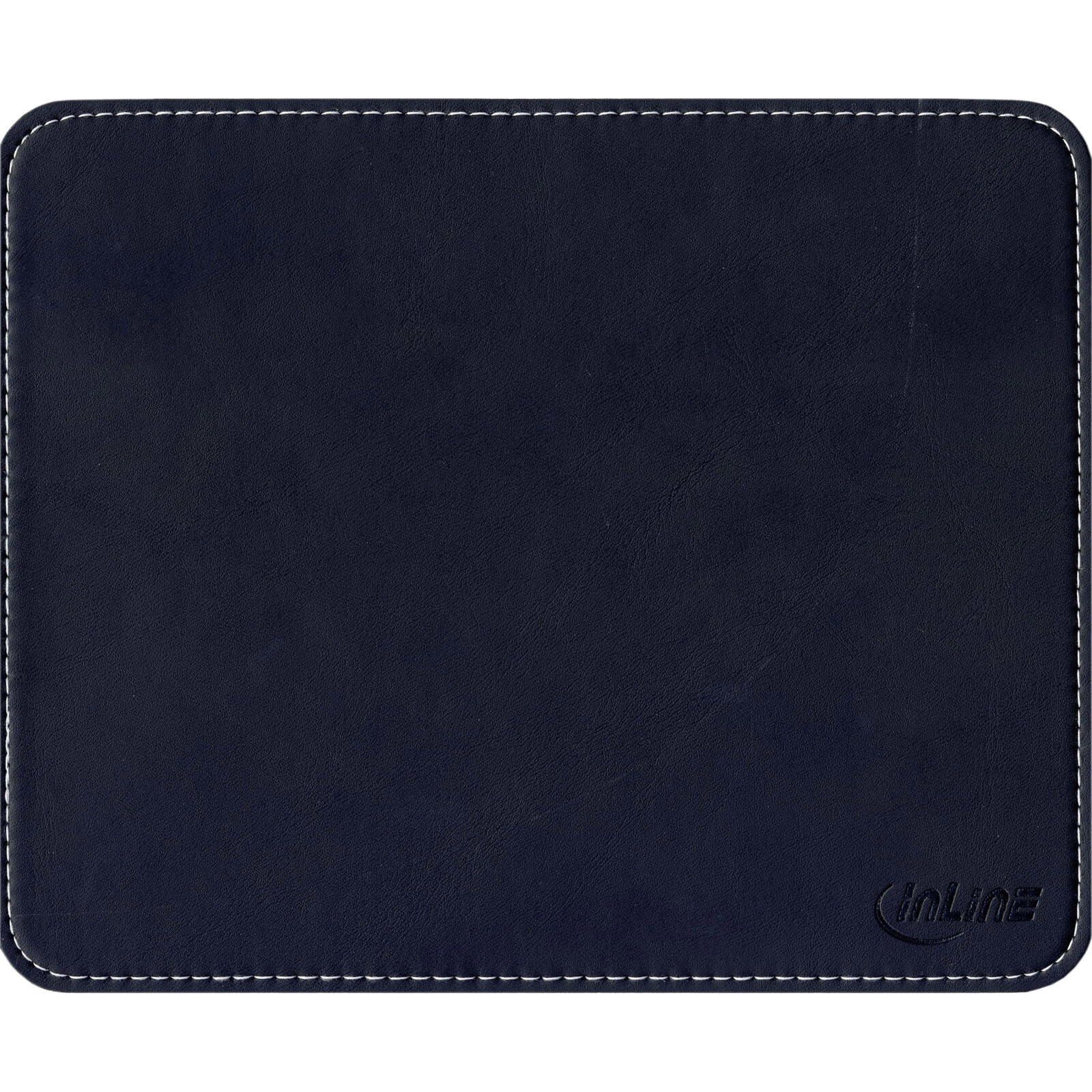 InLine® InLine Maus-Pad Premium Kunstleder schwarz, 250x220x3mm 55459L