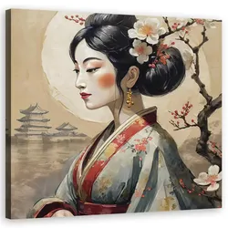 WANDBILD japanische geisha