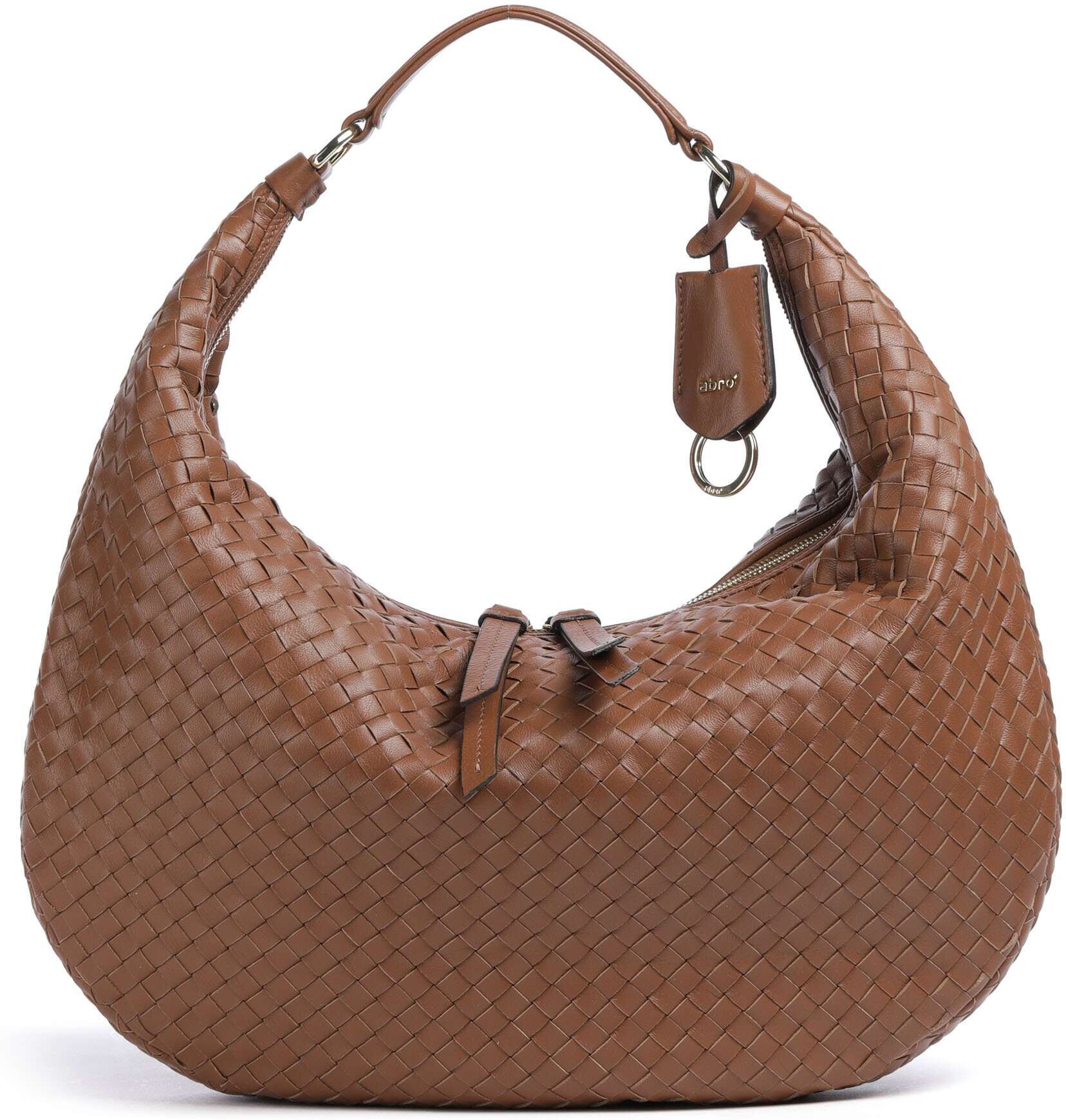 Abro Piuma Nana Beuteltasche aus Leder, braun