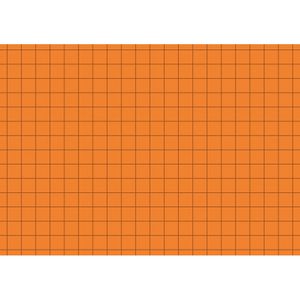 Brunnen Karteikarten 102270240, A7, kariert, orange, 100 Stück