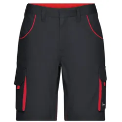 Funktionelle kurze Hose "JN872" - 44 - carbon/red