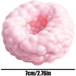 JoyToys CrunchEase Crunchy Stress Ball Moldable Sand Filled Stress Ball For Relaxation & Focus pink