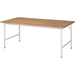 Arbeitstisch Jerry, Buche-Massiv-Platte 2000 x 1000mm