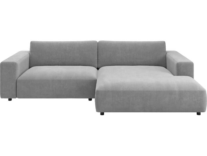 Ecksofa MUSTERRING MR LUCIA, Charakterstarker Lounge-Komfort von Musterring , platin, B:296cm H:81cm T:190cm, 100% Polyester, Sofas, Ecksofa, XXL-Longchair, erstklassige Kammerkissen & zeitloser Look