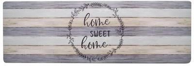 SoHome Cozy Living Home Sweet Home Modern Farmhouse Anti-Fatigue Kitchen Mat, Grey/Beige