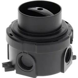 Wiska COMBI 304 SWITCH RS/1-2 BK Drehschalter 250V 10A IP66 1St., Schalter + Taster, Schwarz