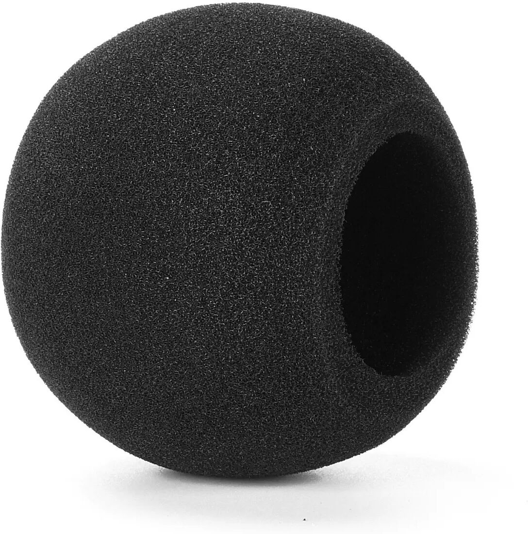 INF Pare-brise en mousse noir pour microphone compatible avec Shure SM58 et SM48 - Filtre anti-pop pour microphones à tête ronde