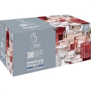 Gala Teelichter 030104001, weiß, Ø 38 mm, Höhe 14 mm, 4h Brenndauer, 380 Stück
