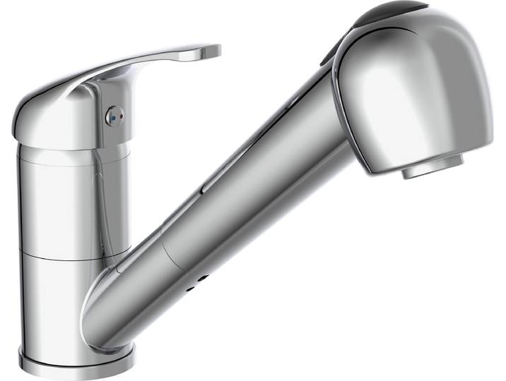 EISL Mitigeur d'évier avec douchette extractible GRANDE VITA Chrome