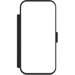 Nivocase Klapphülle für Apple iPhone Air Handyhülle aus Kunst Leder NIVOflip schwarz Farbe einfarbig weiss (Apple iPhone Air), Smartphone Hülle, Weiss, Schwarz