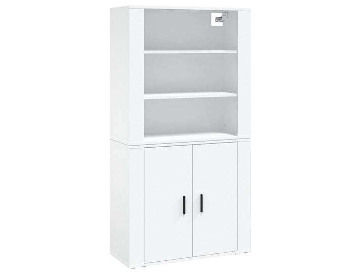 vidaXL Highboard Highboard Weiß Holzwerkstoff (1 St)