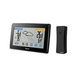 hama 00186314 Wetterstation Touch, Schwarz