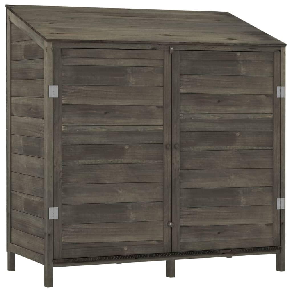 Holz-Gartenhaus, Anthrazitfarben - 102 x 52 x 112 cm - Aus massivem Sparrenholz