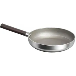 Cheffinger Bratpfanne 24cm Induktion Holzgriff, Pfanne + Kochtopf, Silber