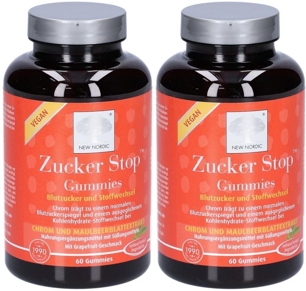 NEW NORDIC Zucker Stop Gummies 2x 2x60 St