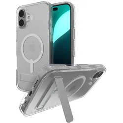 Zagg Crystal Palace Snap w/Kickstand (Apple iPhone 16 Plus), Smartphone Hülle, Transparent