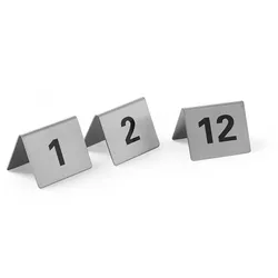 HENDI Tischnummern, Nummer 1-12, 50x35x(H)40mm