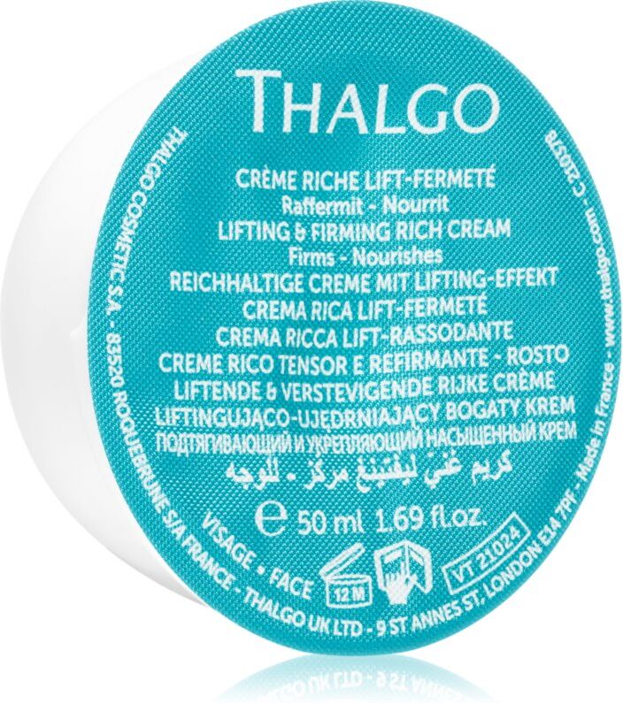Thalgo Silicium Lifting and Firming Rich Cream reichhaltige Creme mit Lifting-Effekt Ersatzfüllung 50 ml