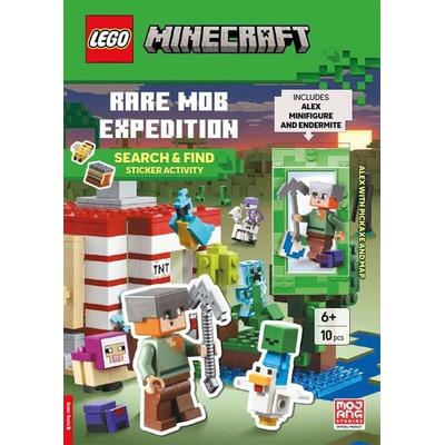 LEGO® Minecraft(TM): Rare Mob Expedition - Search & Find Sticker Activity Book (with Alex minifigure, endermite, pickaxe and map), von Buster