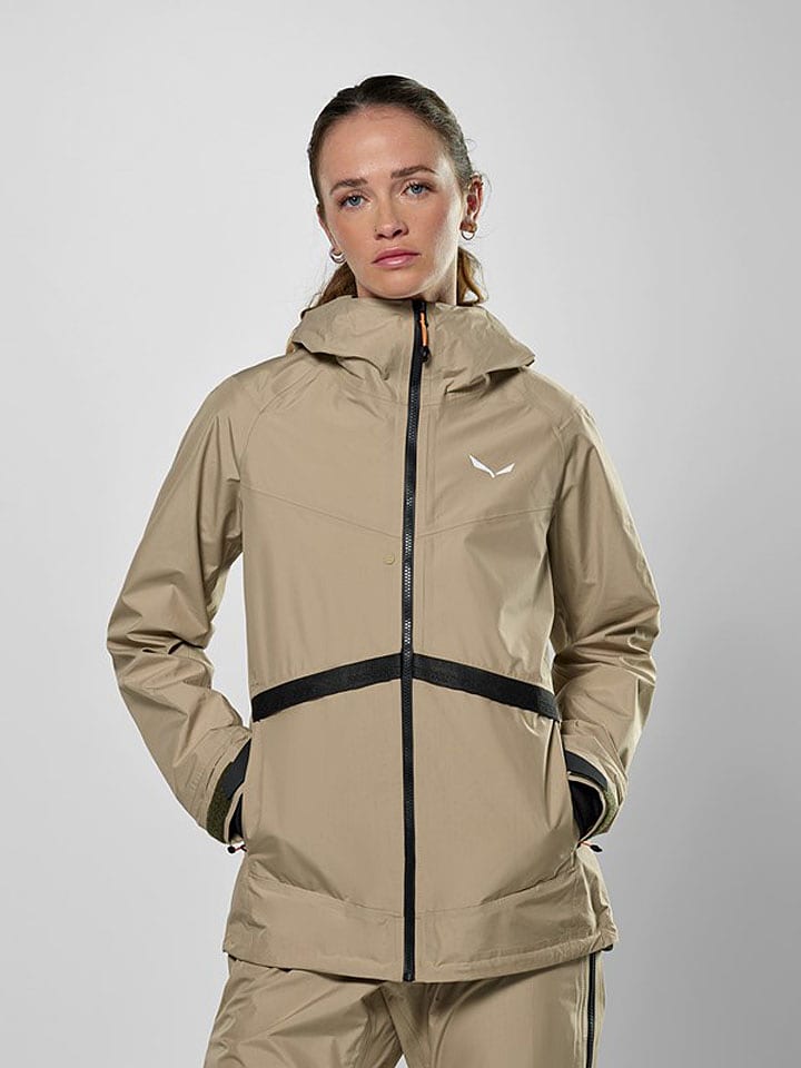 Salewa Funktionsjacke "Puez PTX" in Beige - 34