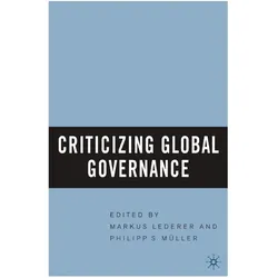 Criticizing Global Governance, Fachbücher