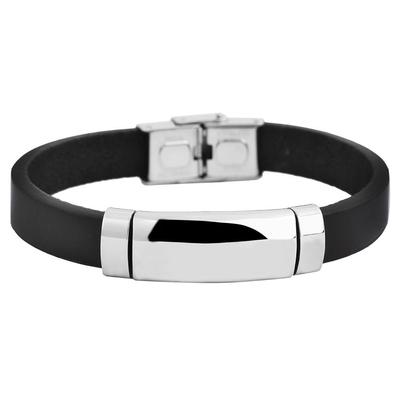 Armband ADELIA´S "Armband aus Leder 21 cm", schwarz, Armbänder, Damen, 21cm, Leder, Armband, Perfekt als Geschenk zum Geburtstag