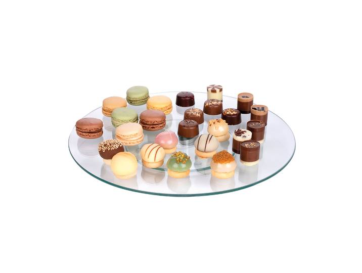 Servierplatte Glas drehbar 32 cm