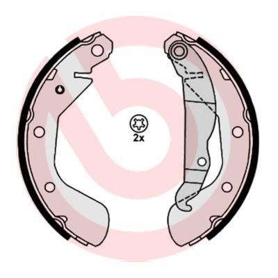 BREMBO Bremsensatz, Trommelbremse 1420-53040 für Opel Vaughall