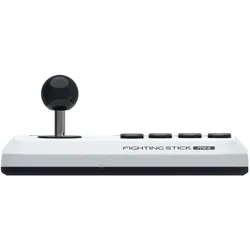 HORI Fighting Stick Mini (PC, PS4, PS5), Gaming Controller, Schwarz, Weiss