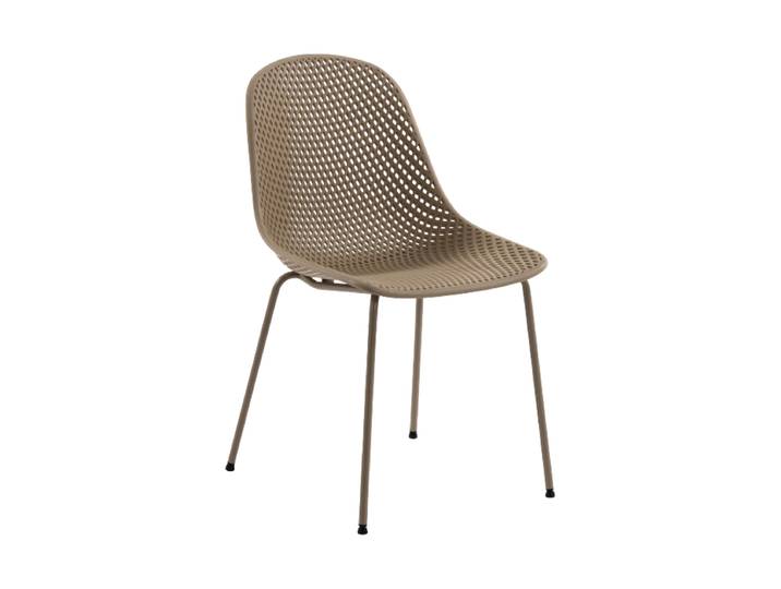 Hochwertiger In- & Outdoor Stuhl „Quinby“ Beige dunkel Kave Home